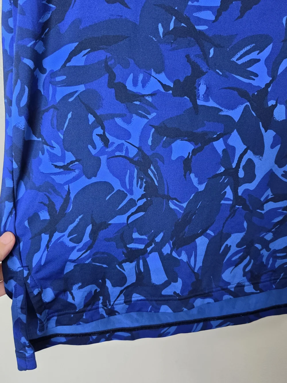Ralph Lauren Blue Camouflage-Print Polo
